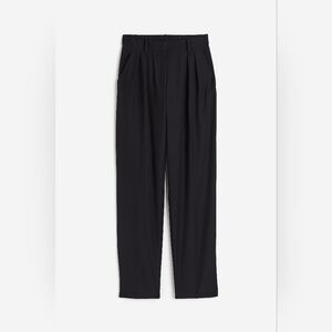 H&M Women's High Waisted Tapered Black Dress Pants